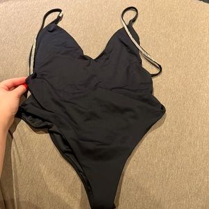 Zara one piece low cut bathing suit mint condition and clean